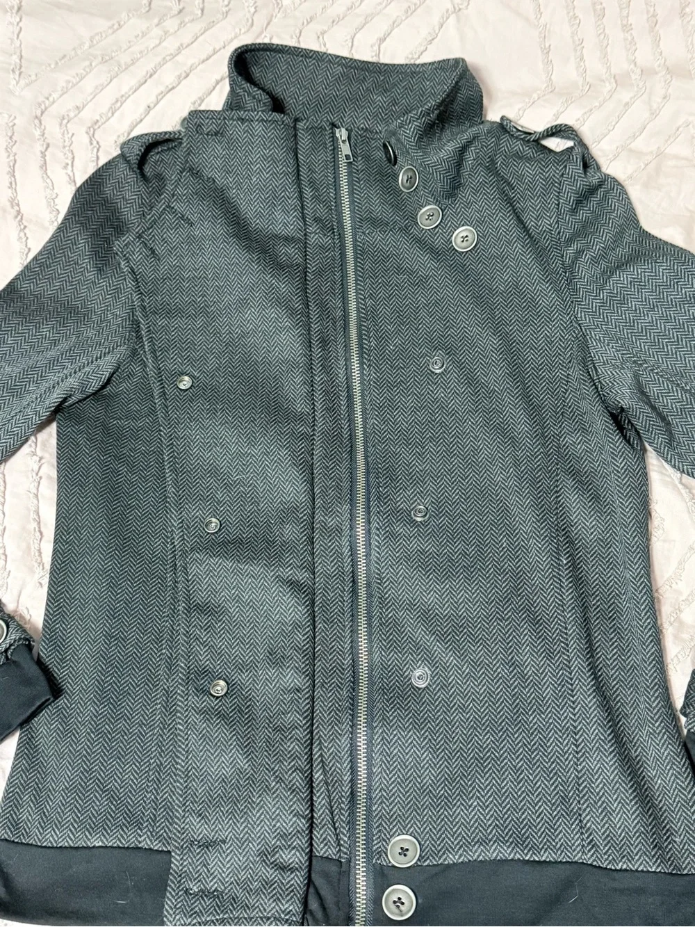 So Nice & Co Herringbone Military Jacket